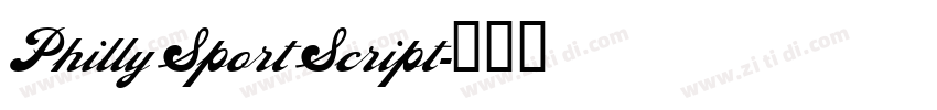 Philly Sport Script字体转换